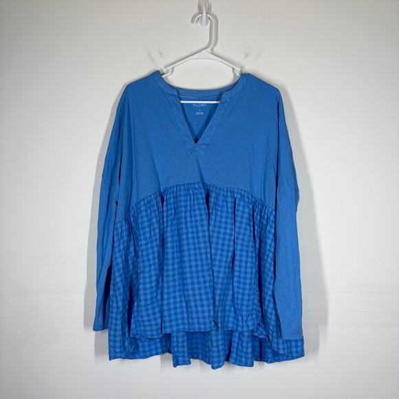 NWT Anthropologie Pilcro Babydoll Gingham Top Size Small - Picture 4 of 11